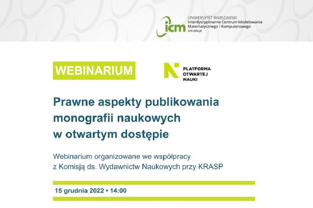 Aspekty prawne publikowania monografii naukowych w otwartym dostępie