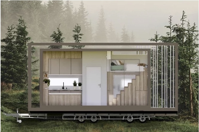 Young Gdańsk Tech Architects designed a house for a modern nomad | Gdańsk University of Technology