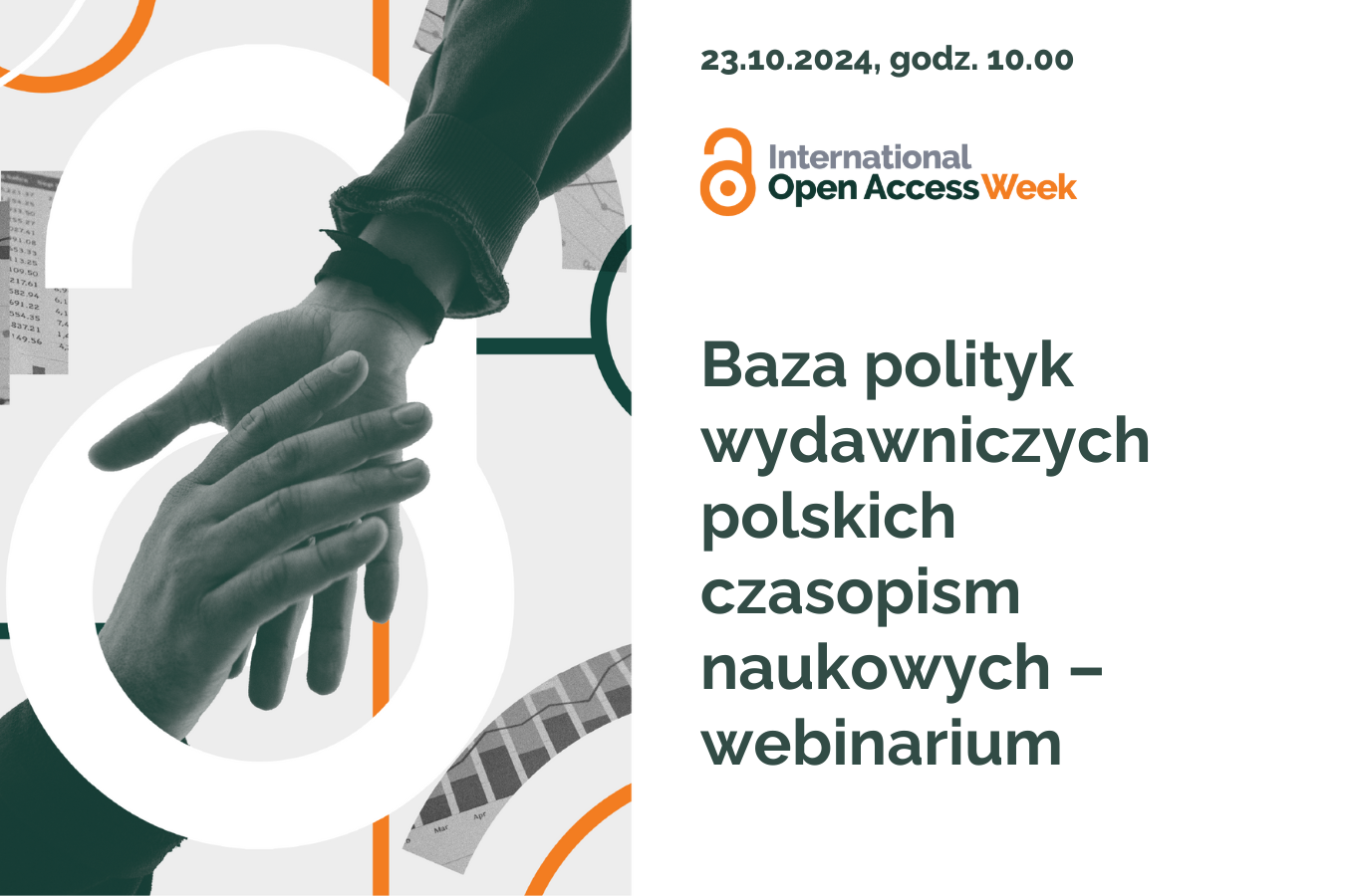 Plakat webinarium Baza polityk wydawniczych polskich czasopism naukowych