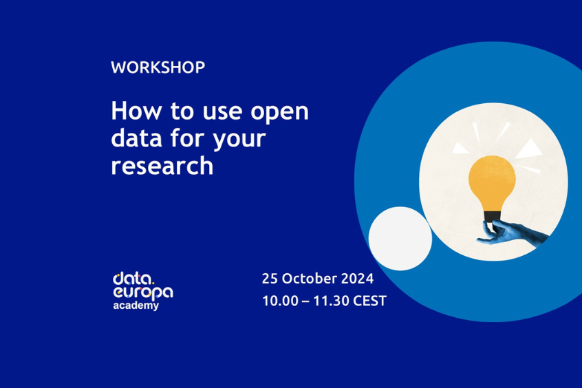 poster of Workshop "How to use open data for your research"