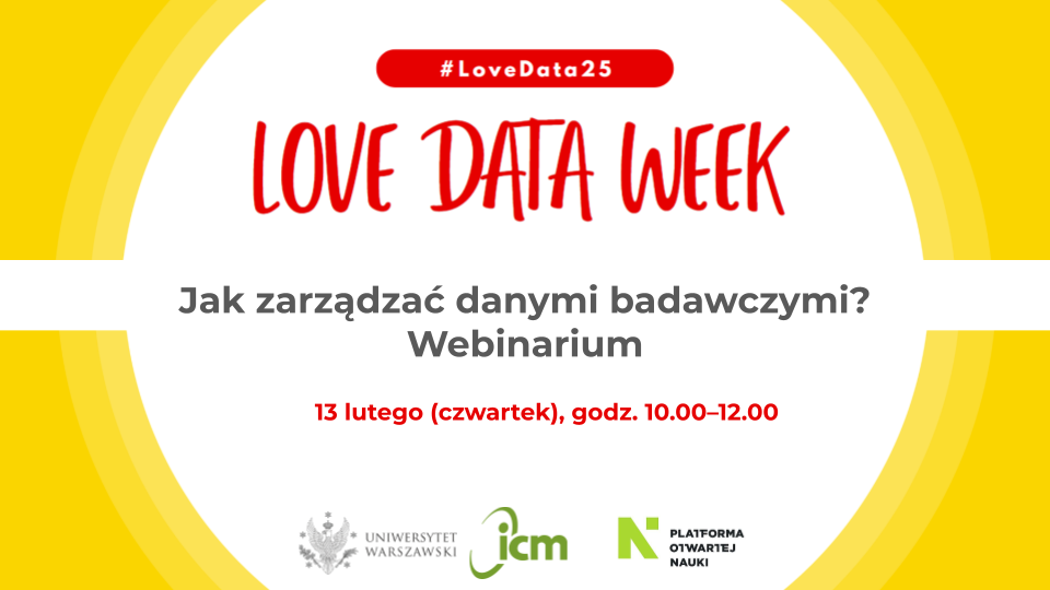 plakat love data week 2025