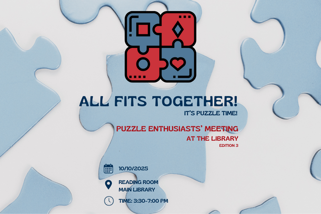 All Fits Together! Puzzle Enthusiasts’ Meeting at the Library. Edition 3