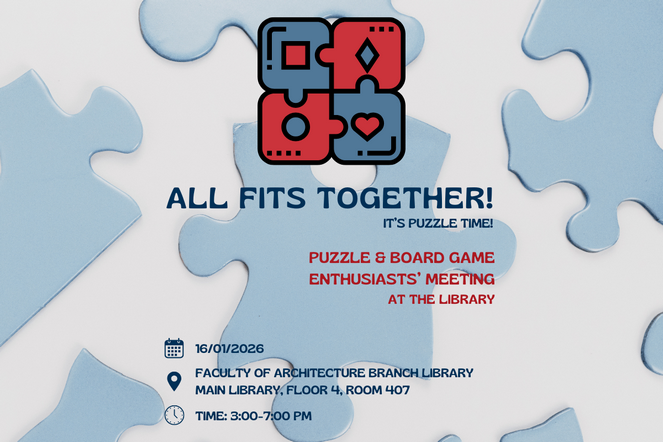 All Fits Together! Puzzle & Board Game Enthusiasts’ Meeting at the Library