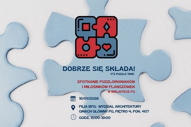 Dobrze się składa! Spotkanie miłośników puzzli i planszówek w Bibliotece PG