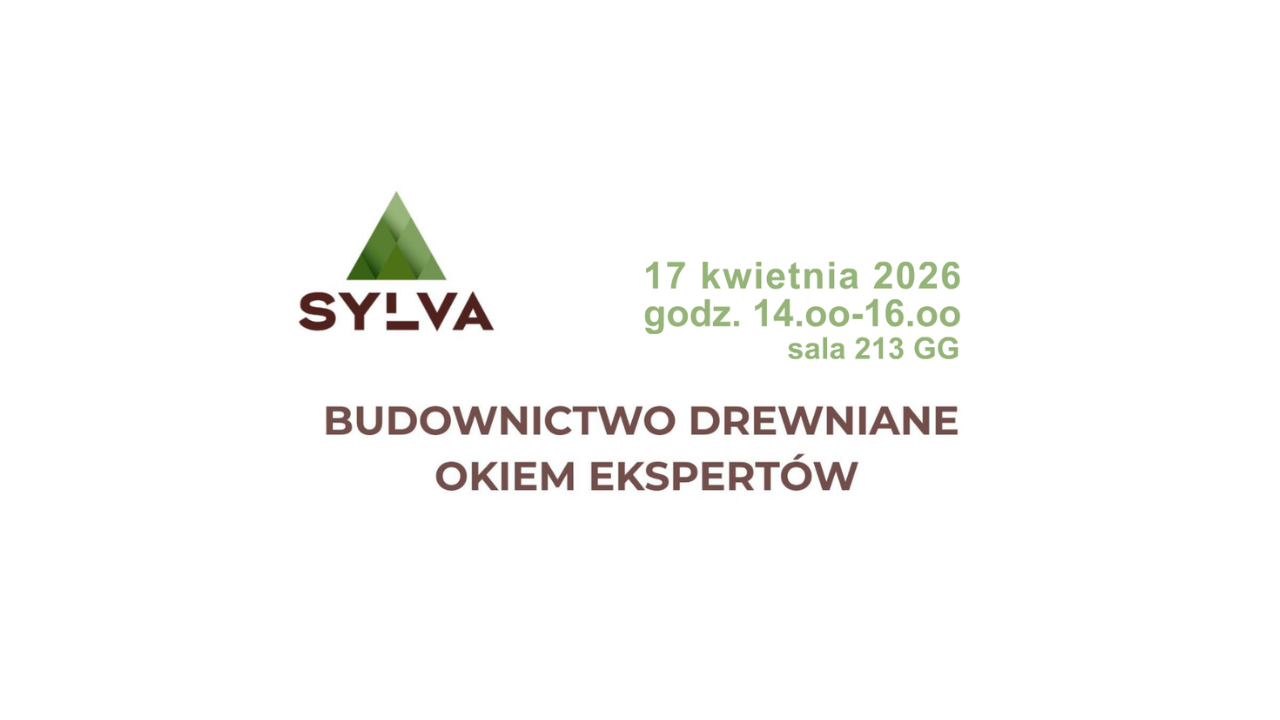 zaproszenie na wykład Budownictwo drewniane okiem ekspertów z firmą Sylva