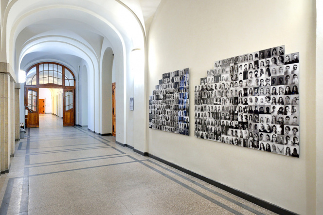 photos on the wall in the GUT main building