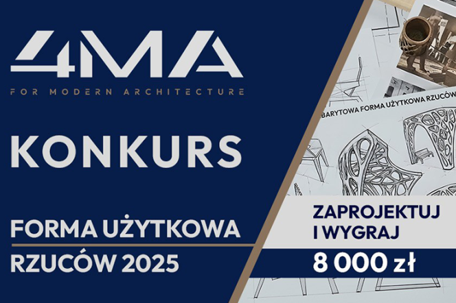 grafika promująca konkurs Forma użytkowa – Rzuców 2025