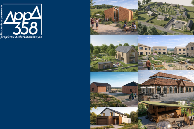 Grafiki przedstawiające prace studentów, wykonane podczas zajęć z Rural Design Studio