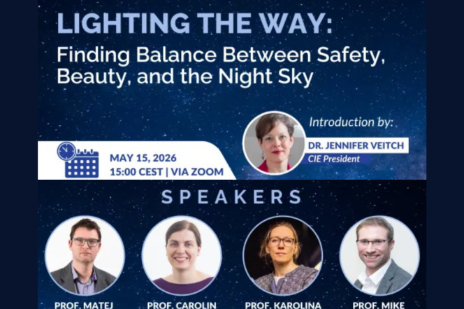 CIE Webinar "Lighting the Way: Finding Balance Between Safety, Beauty, and the Night Sky"
