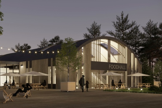 Projekt Foodhall autorstwa Justyny Masiak i Aleksandry Kujawy