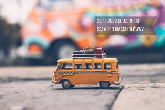grafika z małym żółtym samochodzikiem 