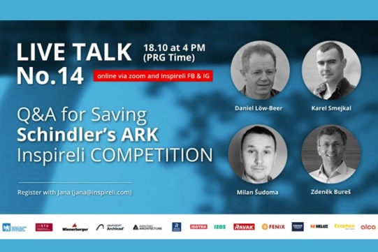 plakat promujący wydarzenie Live talk, przedstawia portrety osób występujących