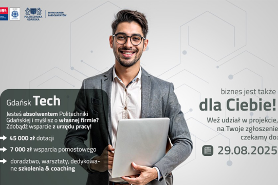 Gdańsk Tech- informacja o programie dofinansowania dla absolwentów