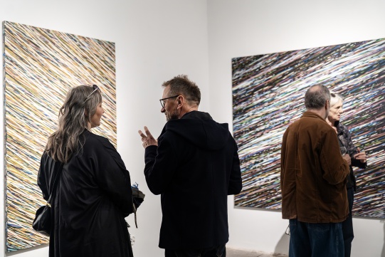 Opening of the exhibition with prof. Buczkowski in the middle