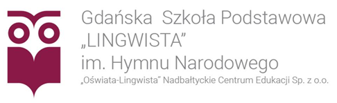 Logo Gdańskiej Szkoły Podstawowej "Lingwista"