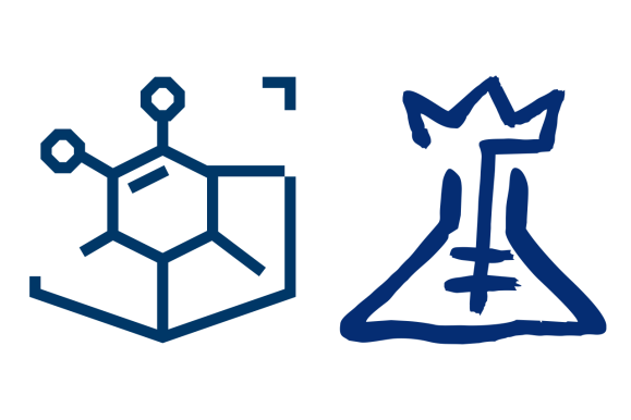 Logotypy Wydziałów Chemicznego PG oraz Chemii UG