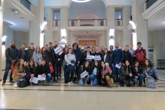 Uczestnicy gry integracyjnej w ramach Welcome Meeting 2020.