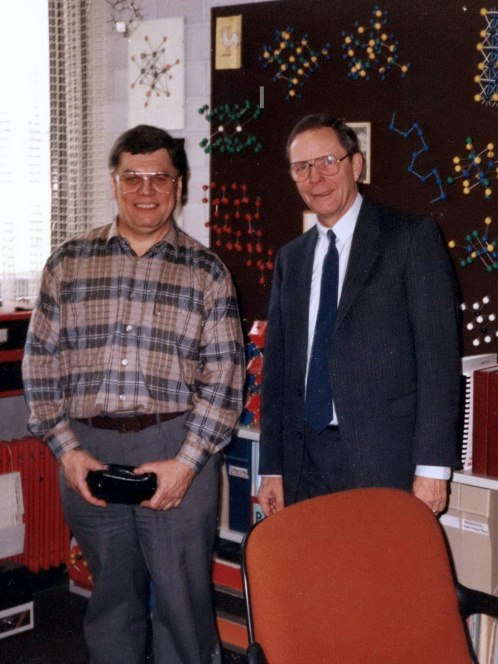 Profesor Wojnowski i Hans Georg von Schnering, Stuttgart 1985