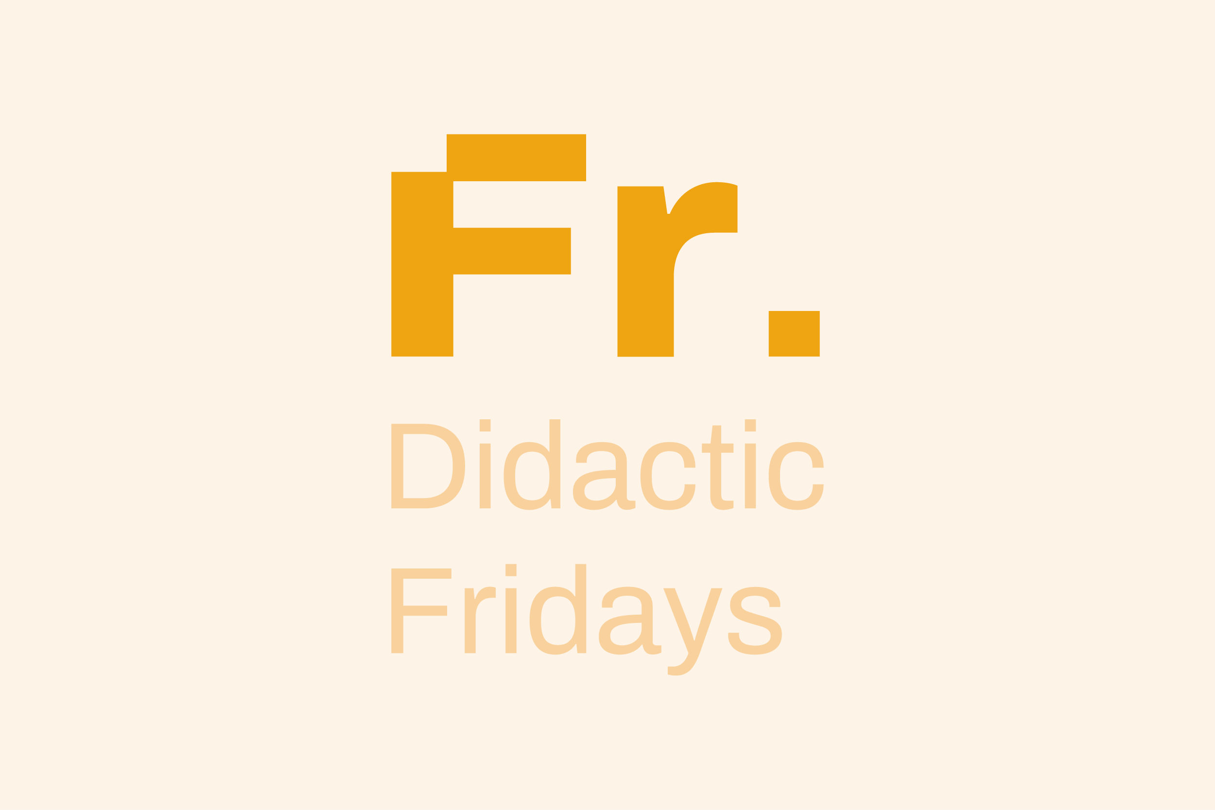 logotyp z napisem „Didactic Fridays”