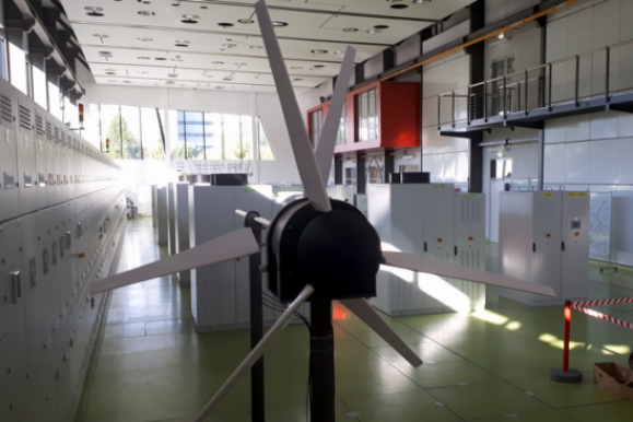 wind turbine in laboratory