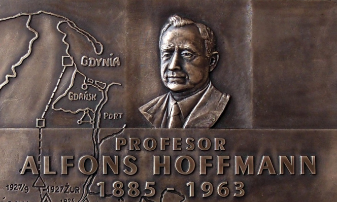 Pamiątkowa tablica upamiętniająca prof. Alfonsa Hoffmann'a