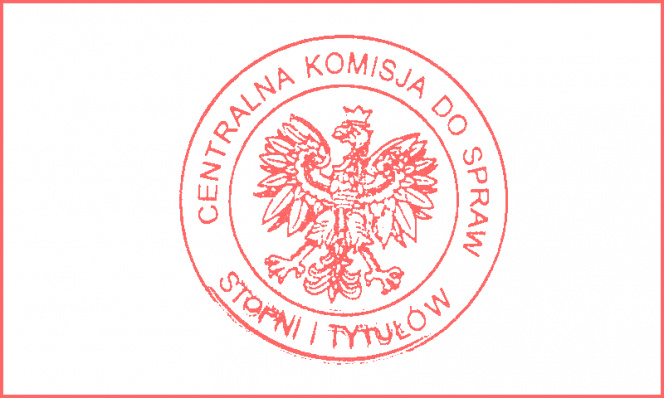 Pieczęć Centralnej Komisji Do Spraw Stopni i Tytułów