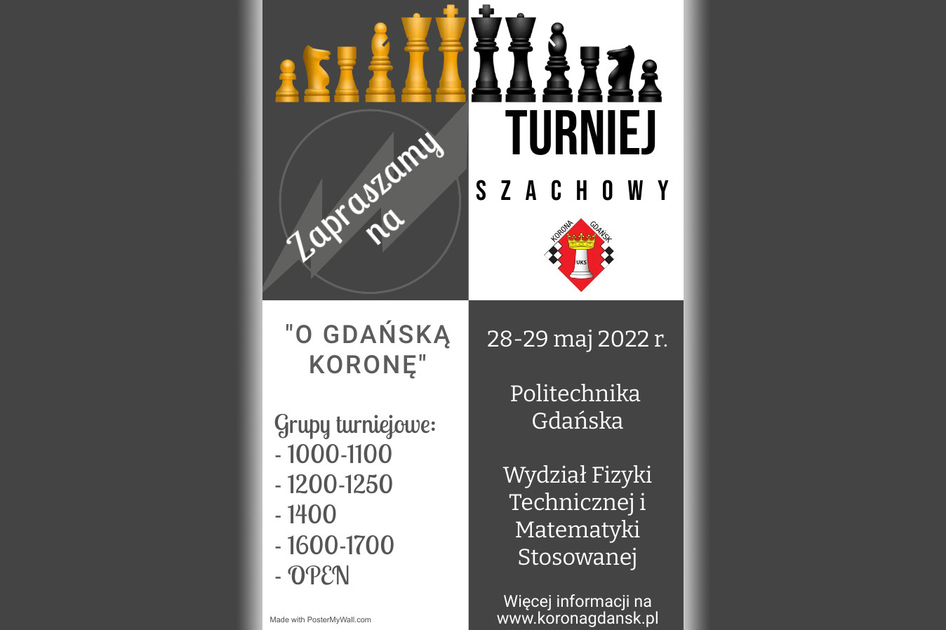 Turniej szachowy "O GDAŃSKĄ KORONĘ"
