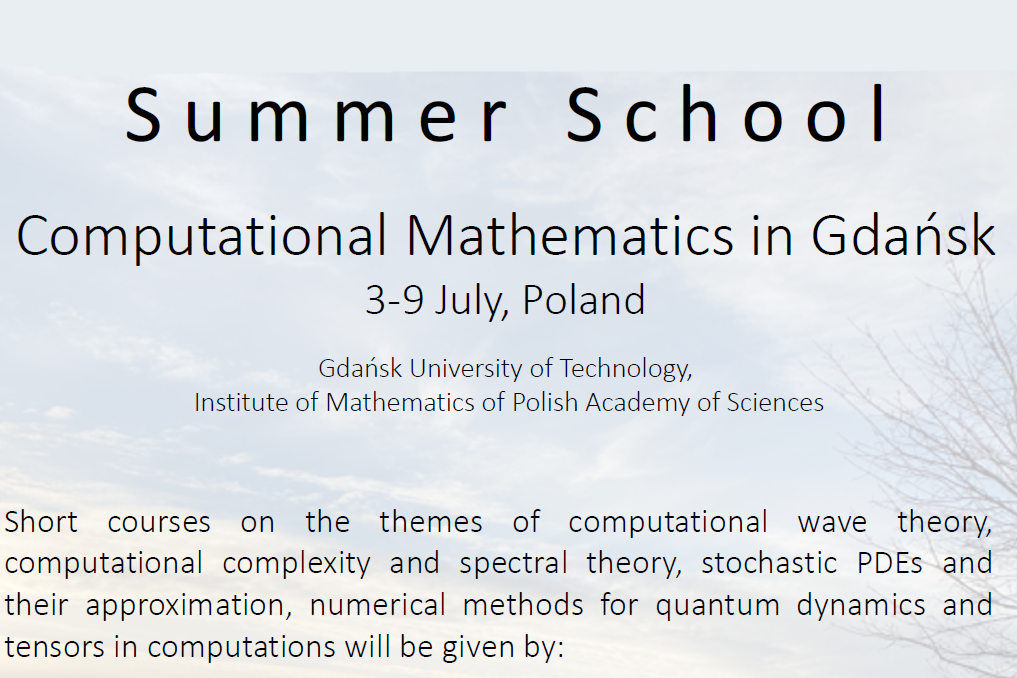 Szkoła Letnia "Computational Mathematics in Gdańsk"