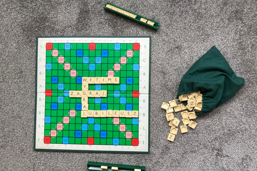 plansza do gry w Scrabble