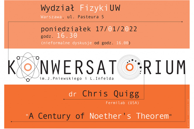 17.01.2022, Konwersatorium/Colloquium (online) - A Century of Noether's Theorem