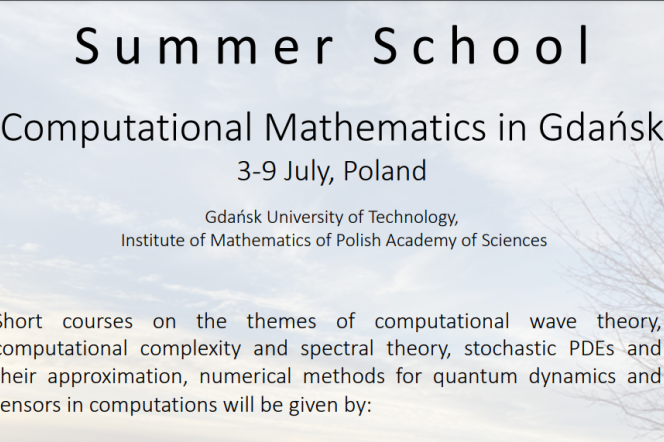 Szkoła Letnia "Computational Mathematics in Gdańsk"