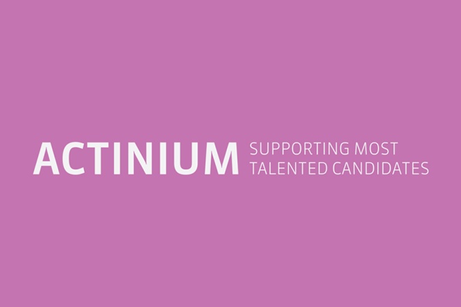 Actinium Supporting Most Talented Candidates – logotyp