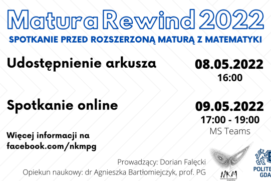 grafika zaproszenie na powtórkę do matury