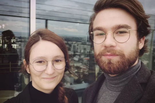 Studenci - Barbara Klaudel i Aleksander Obuchowski