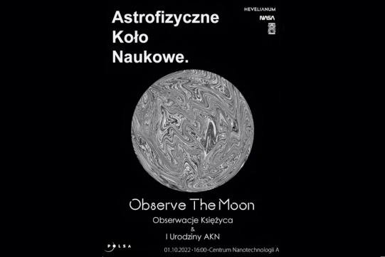 "Observe the Moon" na PG z Astrofizycznym Kołem Naukowym
