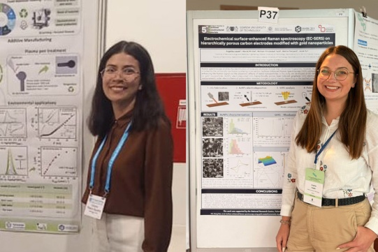 Gilvana P. Siqueira oraz Angelika Łepek - nagrody za najlepsze postery naukowe konferencji międzynarodowych poświęconych elektrochemii i nanotechnologii