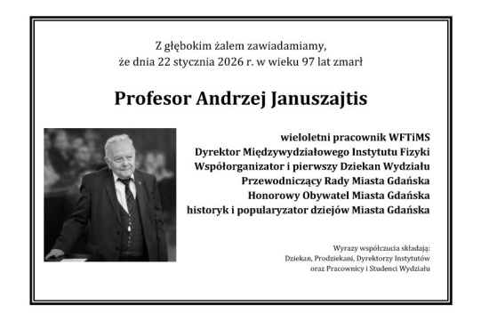 Odszedł prof. Andrzej Januszajtis