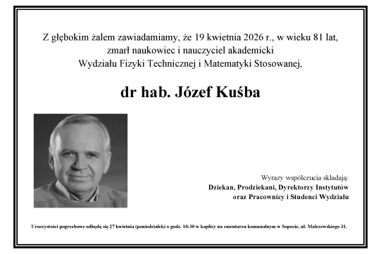 Odszedł dr hab. Józef Kuśba
