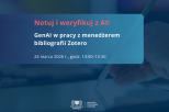 GenAI w pracy z menedżerem bibliografii Zotero