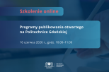 Programy publikowania otwartego na Politechnice Gdańskiej