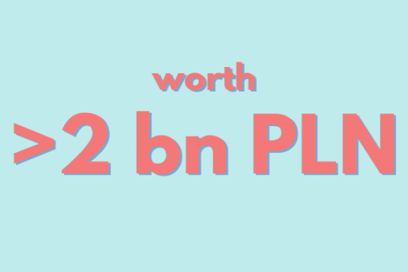 worth over 2 billions PLN