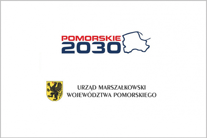grafika z logo Pomorskie 2030 i logotypem Urzędu Marszałkowskiego w Gdańsku