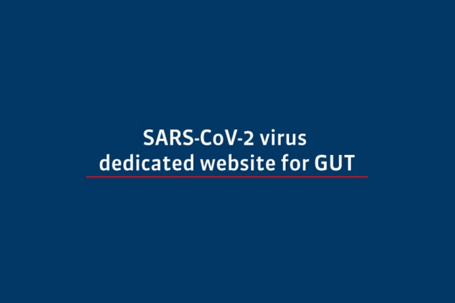 graphics "SARS-CoV2 virus dedicated website for GUT"
