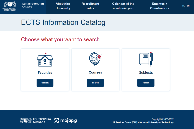 ECTS Information Catalog