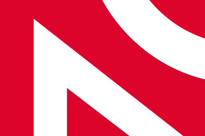 Czerwono biała grafika przedstawiająca logotyp NCN