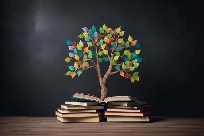 The tree with books 