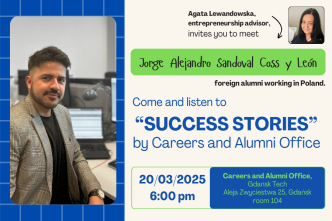 Na zdjęciu informacja o spotkaniu oraz dwa zdjęcia kobiety i mężczyzny