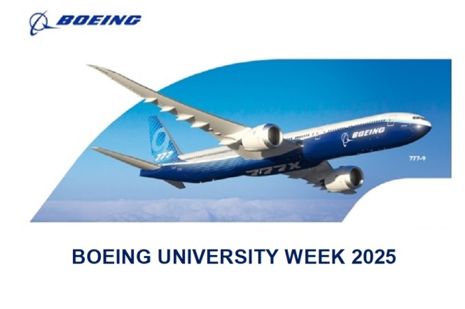 Na zdjęciu niebieski boeing