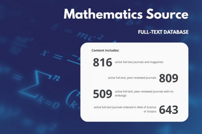 Mathematics Source - FULL-TEXT DATABASE