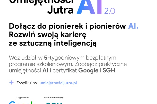 Na zdjęciu informacja o programie
